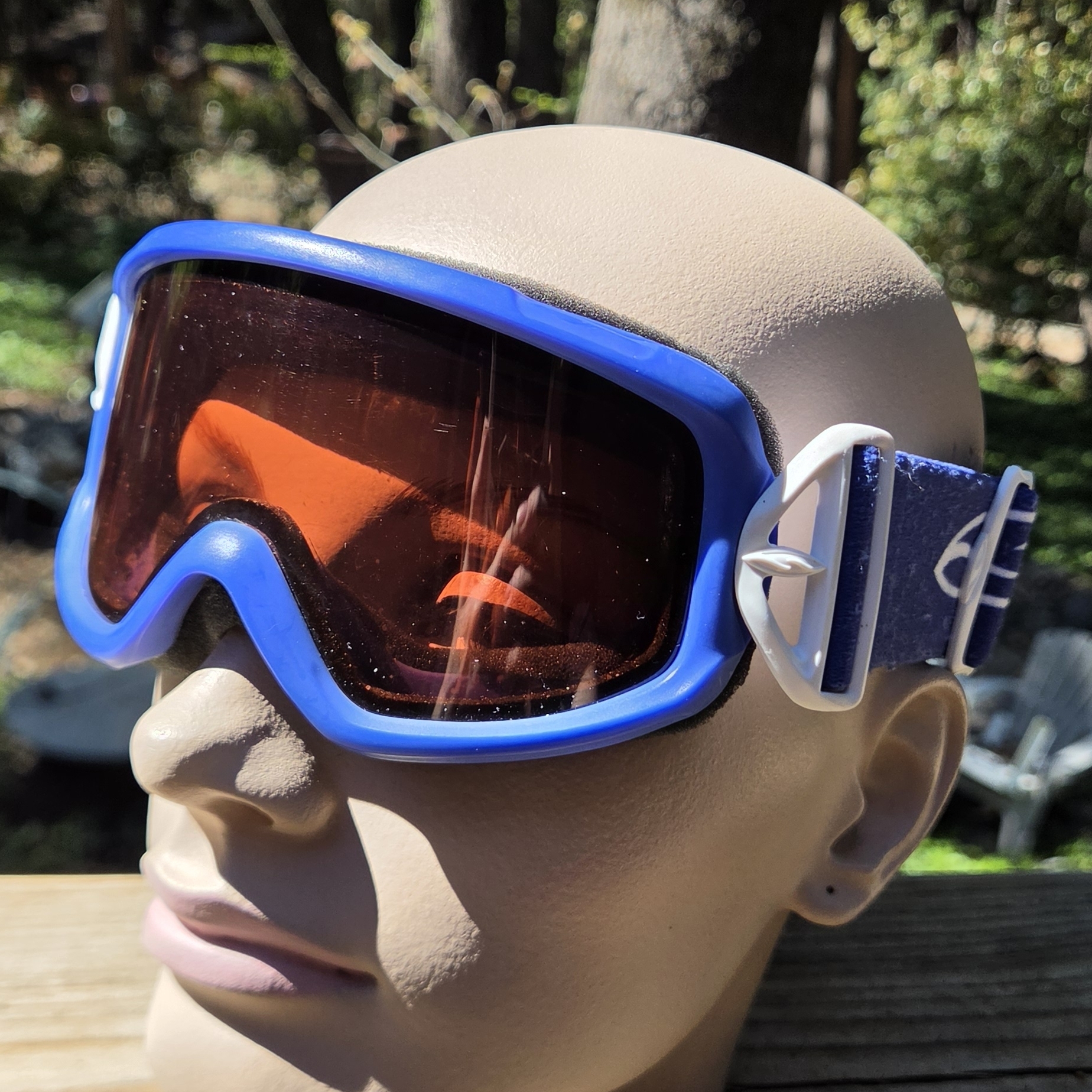 Smith Blue Frame Orange Lens Ski/Snowboard Goggles Great Condition